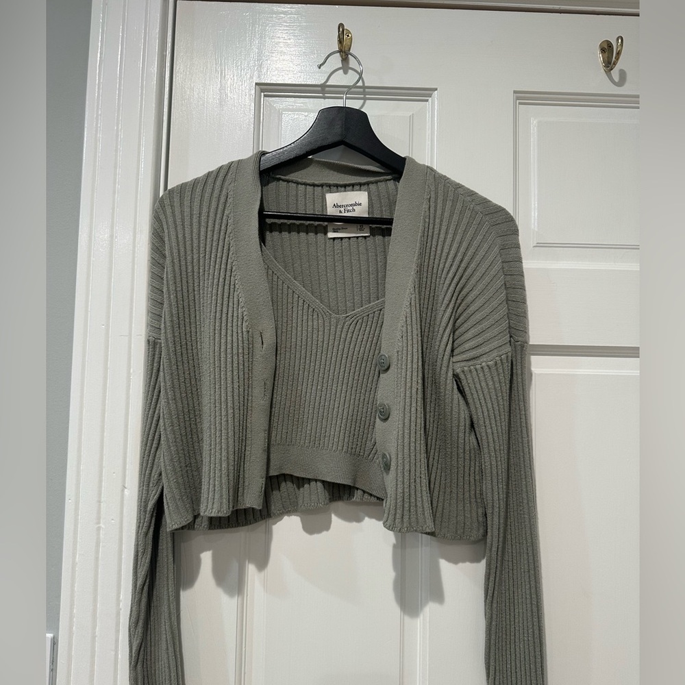 Abercrombie & Fitch Light green Knit sweater set